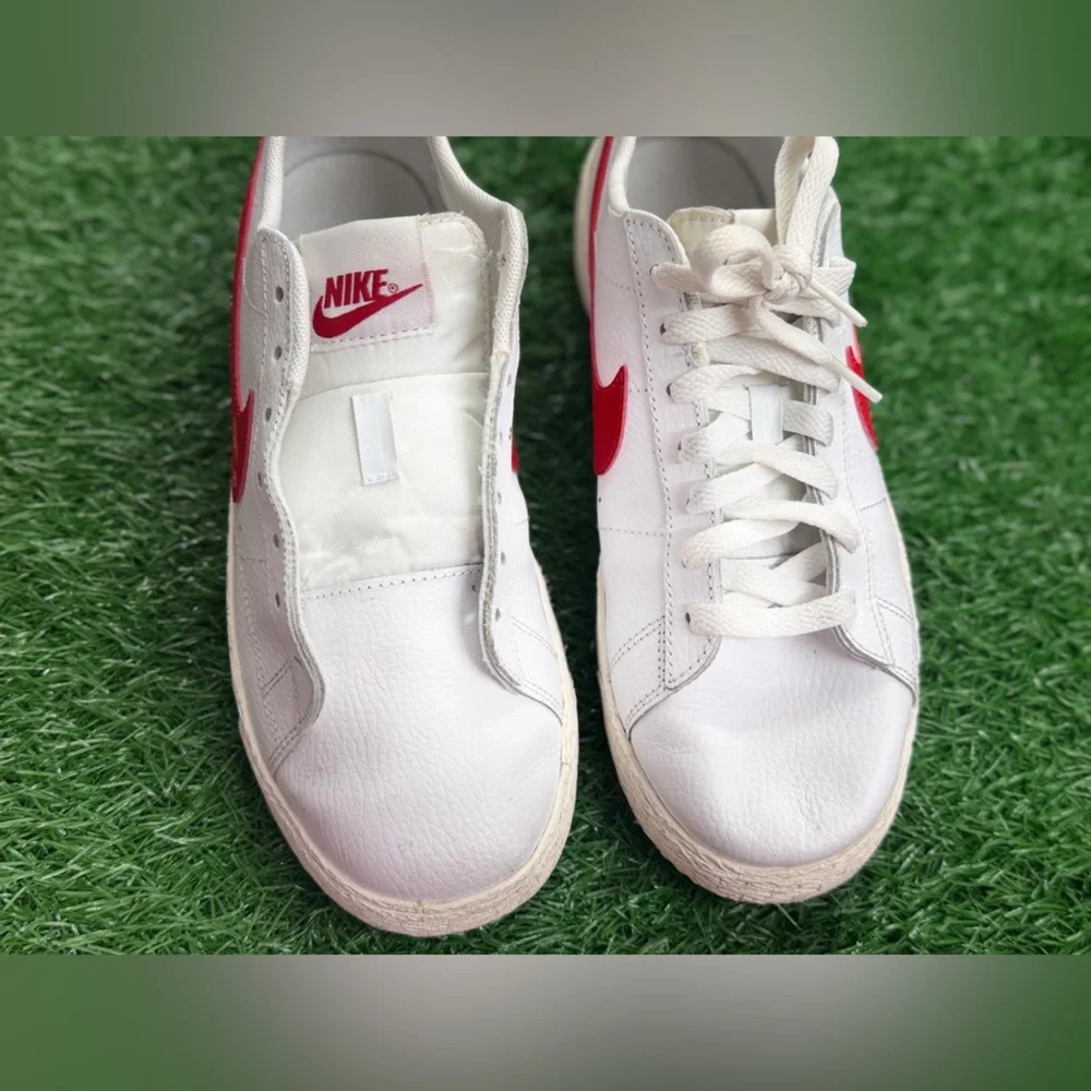 Nike Blazer Low‎ GS CZ7106 100 Sz 6Y White University Red-Sail